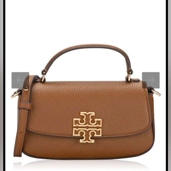 Tory Burch Handbags - Tory Burch Britten Mini Top Handle Leather Handbag